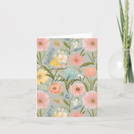 Schönes Blumendesign Vielen Dank an Ihre Karten