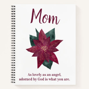 Schönes Blumengeschenk für Mama SpiralNotebook Notizbuch