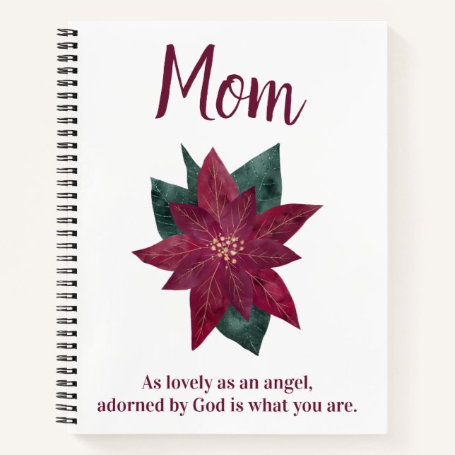 Schönes Blumengeschenk für Mama SpiralNotebook Notizbuch (Vorderseite)