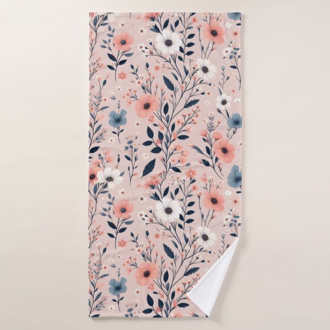 Schönes Blumenmuster Badehandtuch (Badehandtuch)