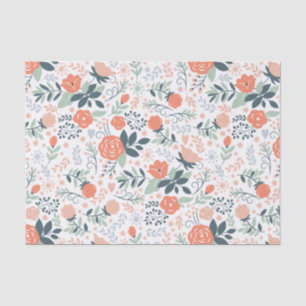 Schönes Blumenmuster-Mädchen Seidenpapier