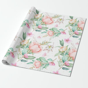 Schönes Blumenmuster Papier Geschenkpapier