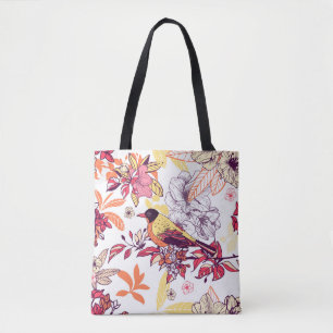 Schönes Blumenmuster Tasche