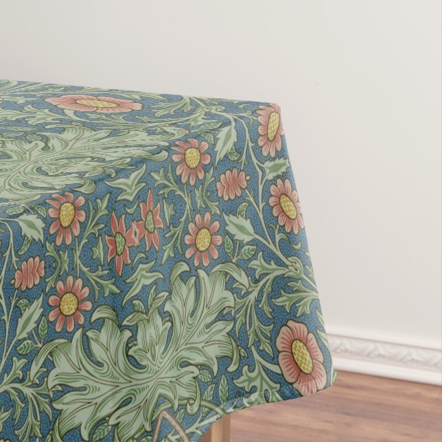 Schönes Blumenmuster William Morris Green Pink Tischdecke (Beispiel)