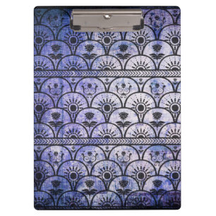 Schönes Boho Muster, Hippie Style Clipboard Klemmbrett