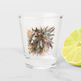 Schönes Boho-Pferd  Schnapsglas