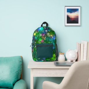 Schönes Bokeh-Lichter-Muster  Bedruckter Rucksack