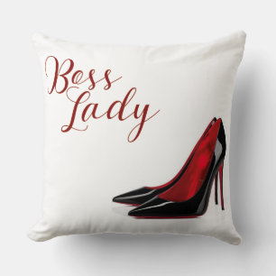 Schönes Boss Lady Kissen mit Krone