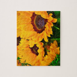 Schönes Bouquet mit gelben und orangefarbenen Sonn
