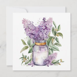 Schönes Bouquet von Violets Mitteilungskarte