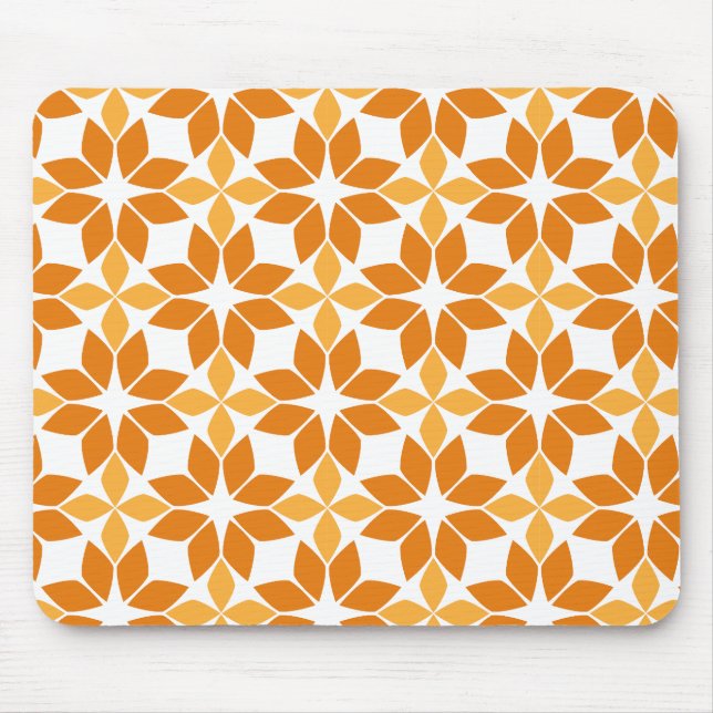 schönes braunes Blumenmuster Mousepad (Vorne)