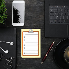 Schönes, braunes Whitepaper mit Zwischenablage, Ch Post-it Klebezettel