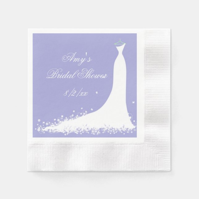 Schönes Brautkleid, Brautparty, Serviette (Vorderseite)