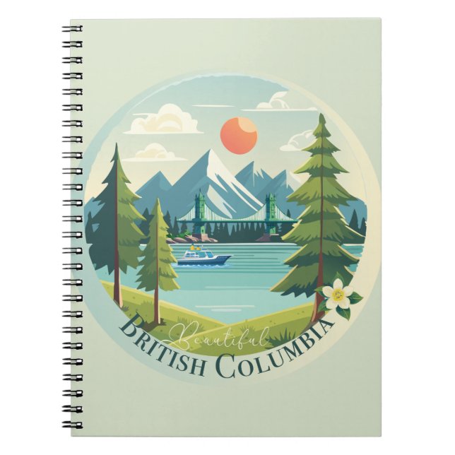 Schönes British Columbia Notizblock (Vorderseite)