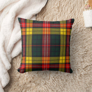 Schönes buntes Tartan Muster Kissen