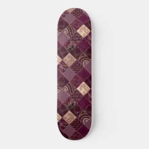 Schönes Burgund Wein Lila Diamantbaum Skateboard