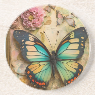 Schönes Butterfly Design Sandstone Untersetzer