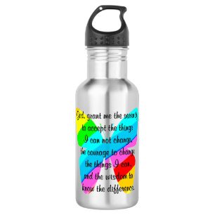 SCHÖNES BUTTERFLY SERENITY PRAYER DESIGN TRINKFLASCHE