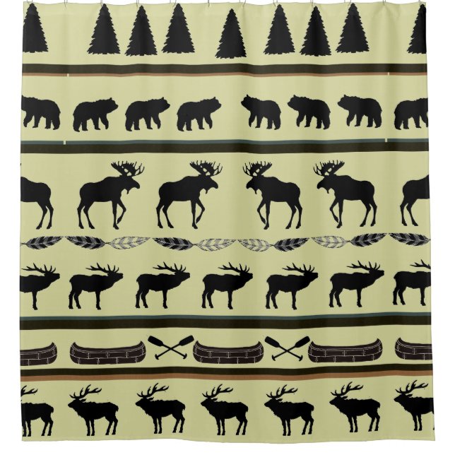 Schönes "Cabin Blanket" Design von LH Duschvorhang (Vorderseite)