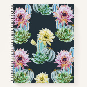 Schönes Cactus Pattern Notizbuch