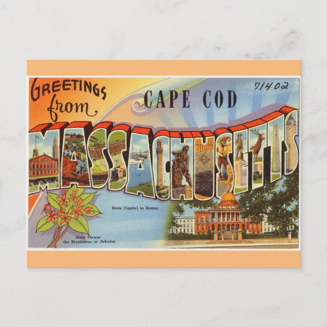 Schönes Cape Cod Postkarte (Vorderseite)