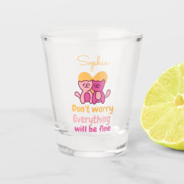 Schönes Cat Couple Schnapsglas