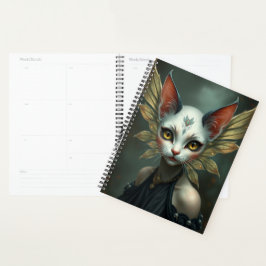 Schönes Cat Fairy-Portrait Planer
