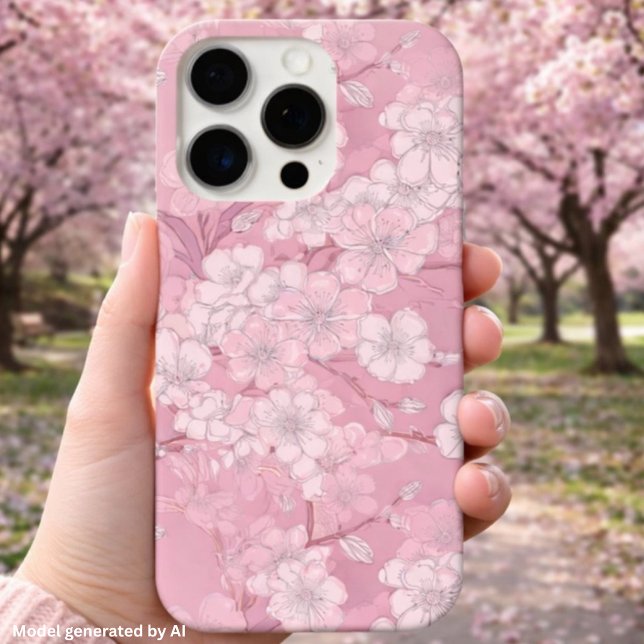 Schönes Cherry Blossom Design - Rosa Blume iPhone 16 Pro Hülle (Von Creator hochgeladen)