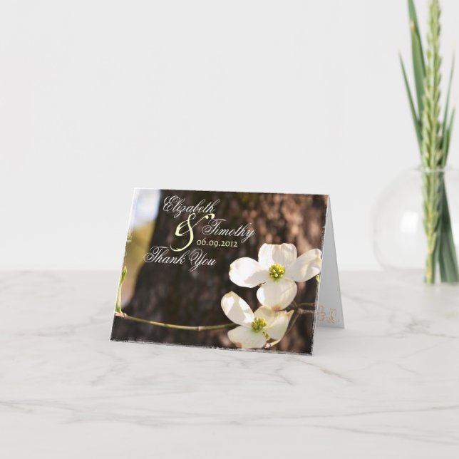 Schönes Christliches Dogwood Dankeschön Karte - V1 (Vorderseite)