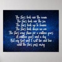 Schönes Christliches Gebet Stars Night Sky Gedicht