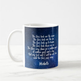 Schönes Christliches Gedicht für die Gebet-Nacht Kaffeetasse