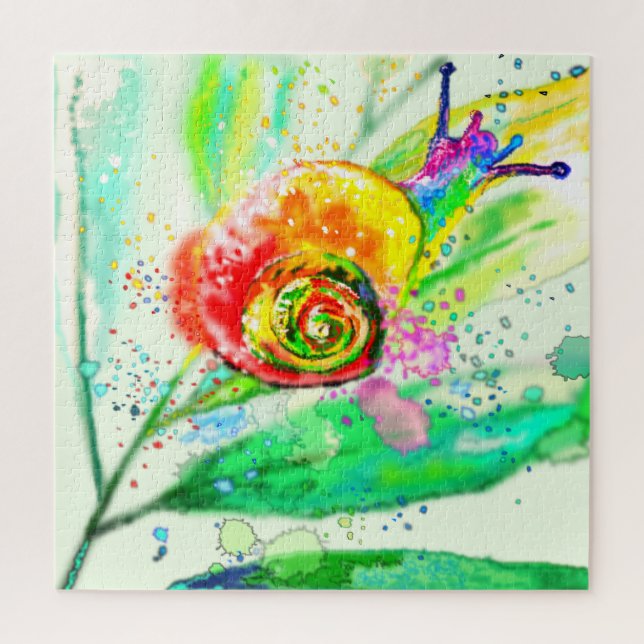 Schönes Colors Snail Puzzle - Malerei (Vertikal)