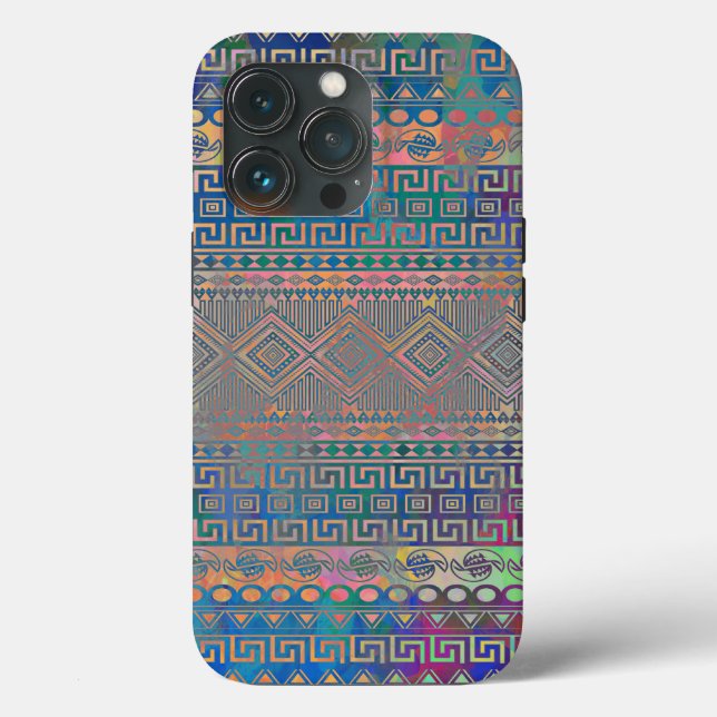 Schönes cooles Aztec geometrisches Muster C Case-Mate iPhone Hülle (Rückseite)