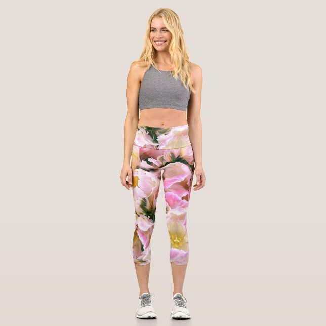 Schönes cooles, mädchenhaftes Design Capri Leggings (Vorderseite)