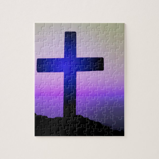 Schönes Cross Lila Sky (Vertikal)