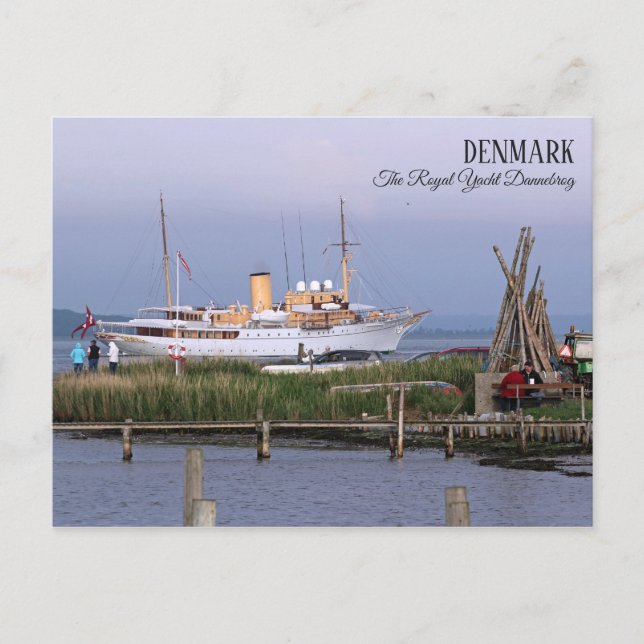 Schönes Dänemark, die Royal Yacht Postcard! Postkarte (Vorderseite)