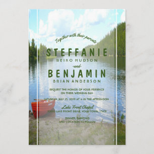 Schönes Day - Lakeside Wedding Event Party Einladung