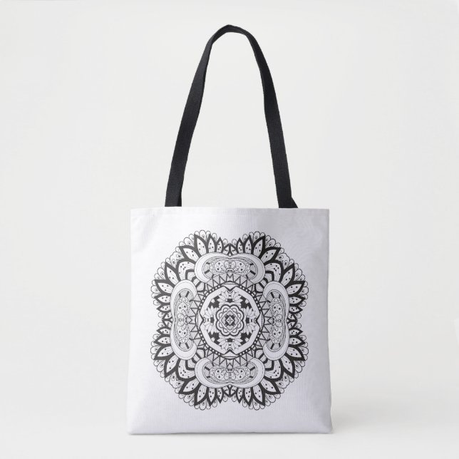 Schönes Deko-Quadrat-Gekritzel 2 Tasche (Vorderseite)