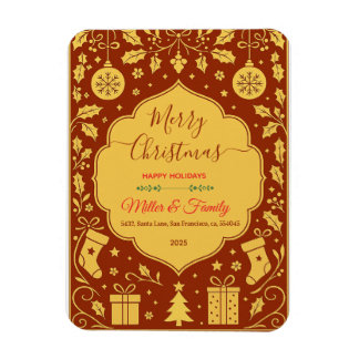 Schönes Dekorationsdesign für Weihnachtsrahmen Magnet