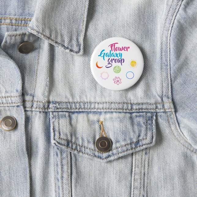 Schönes Design der Blume Galaxy Group Button (Beispiel)