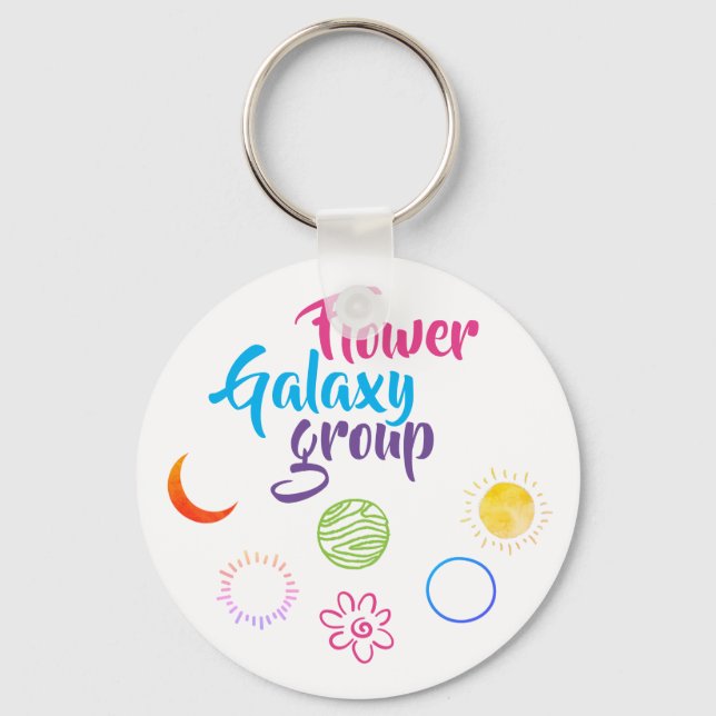 Schönes Design der Blume Galaxy Group Schlüsselanhänger (Vorderseite)