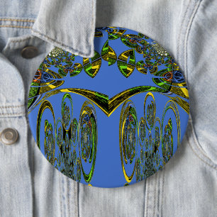 Schönes Design der irdischen Bluebirts Button