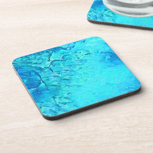 Schönes Design des tropischen Wassers Getränkeuntersetzer (Linke Seite)