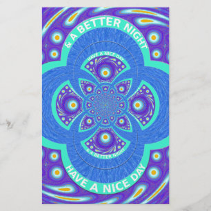 Schönes Design für Afrikanisches Blue Mandala Flor