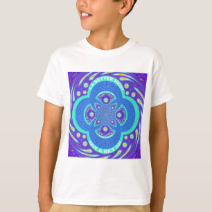 Schönes Design für Afrikanisches Blue Mandala Flor T-Shirt