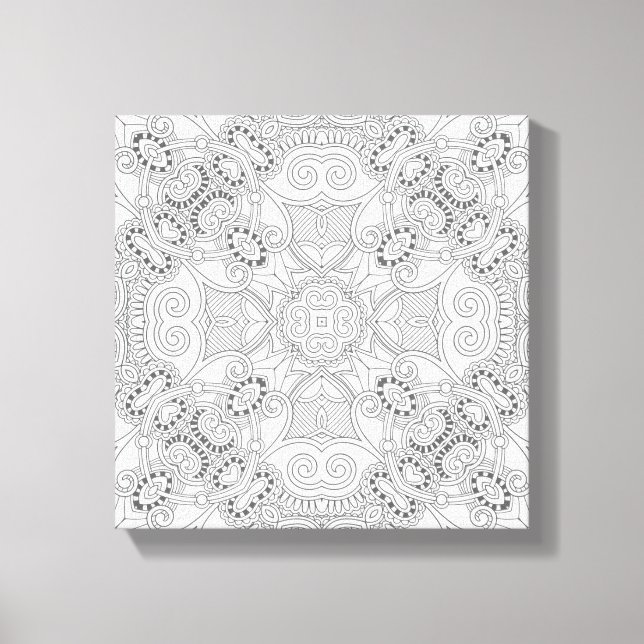 Schönes Design Zendoodle 6 Leinwanddruck (Vorderseite)