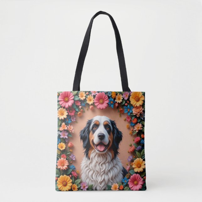 Schönes Dog Portrait Tasche (Vorderseite)