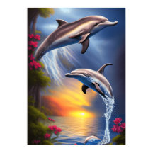 Schönes Dolphin Duo im Paradies