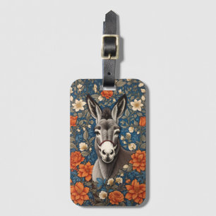Schönes Donkey-Gesicht Elegante Gepäckanhänger
