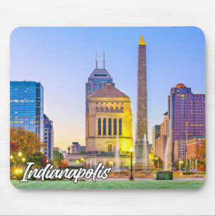 Schönes Downtown Indianapolis, Indiana, USA Mousepad